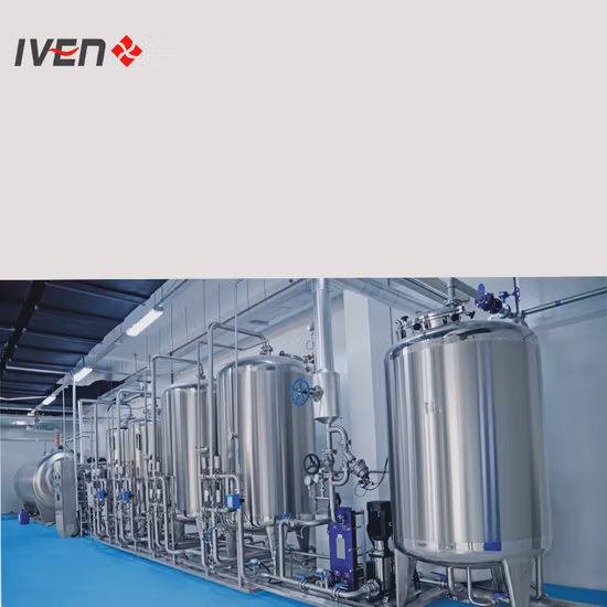 Machine à eau distillée multi-effets de système de préparation d'eau d'injection d'usine pharmaceutique